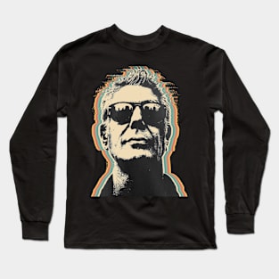 Retro Anthony Bourdain Long Sleeve T-Shirt